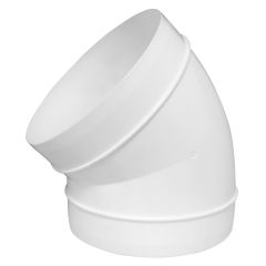 Līkums EUROPLAST plastm., d150mm, 45°