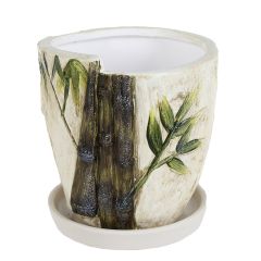 Puķu pods d9xh9cm ar bambusu