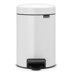 Atkritumu tvertne Brabantia ar pedāli 3l balta