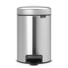 Atkritumu tvertne Brabantia ar pedāli 3l pelēka