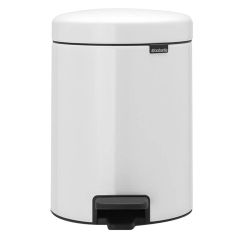 Atkritumu tvertne Brabantia ar pedāli 5l balta
