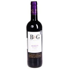 Sarkanvīns  B&G Merlot Reserva 13% 0.75L sauss