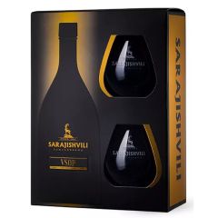 Brendijs Sarajishvili VSOP 40% 0.7L + 2 glāzes