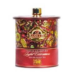 Tēja beramā melnā Basilur Festival Joyful 75g metāla