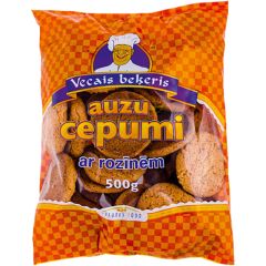 Cepumi auzu ar rozīnēm 500g fasēti