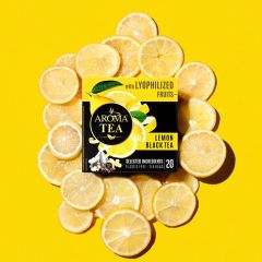 Tēja melnā Aroma ar saldēti kaltētu citronu 30g