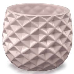 Puķu pods Pastel 16cm rombu raksts g.rozā