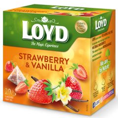 Tēja Loyd Pyramids zemeņu-vaniļas 40g