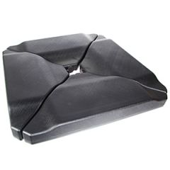 Pamatne saulessargam 50x50x9.2cm melna