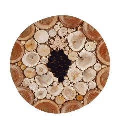 Kadiķkoka paliktnis, apaļš, 25cm