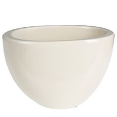 Puķu pods 21x12xh14cm ovāls, balts