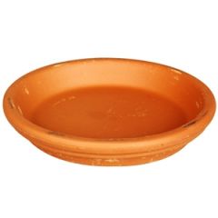 Paliktnis puķu podam d13cm māla,brūns